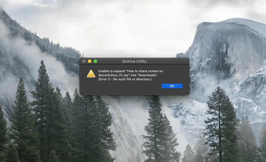 Unable to Expand Zip Mac Error Fix