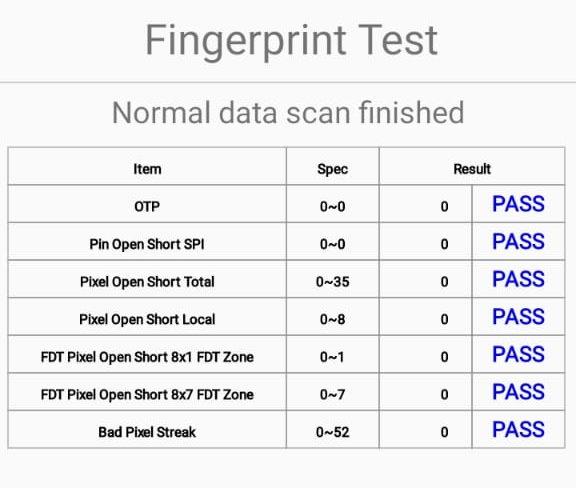 Under the Fingerprint test, Select Normal scan