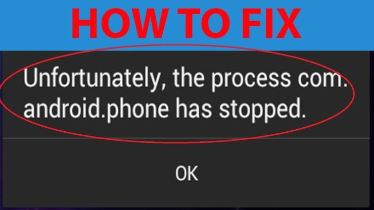 Unfortunately the Process.com.android.phone Has Stopped
