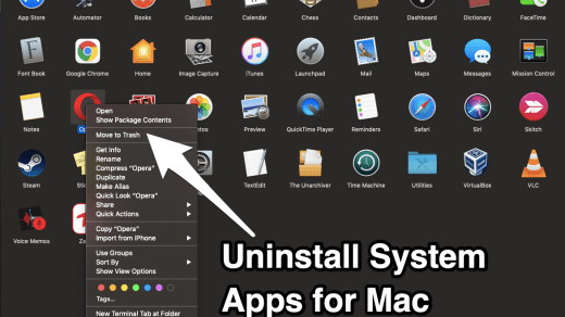 Uninstall System Apps for Mac
