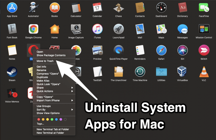 Uninstall System Apps for Mac