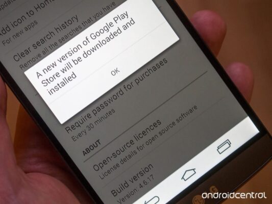 Update Google Play Store to Latest version