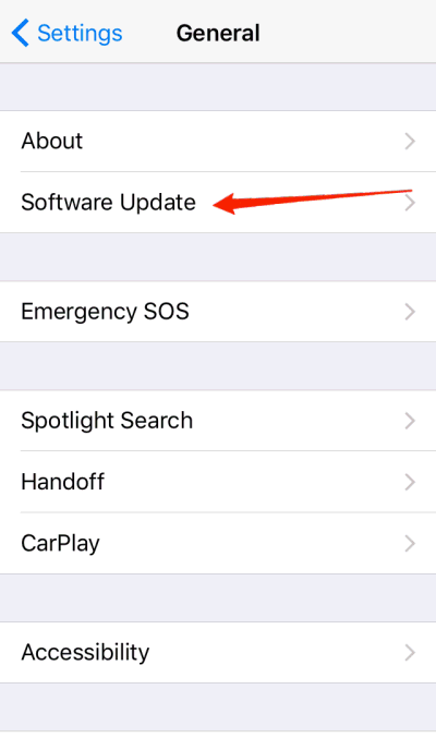Update Software iPhone