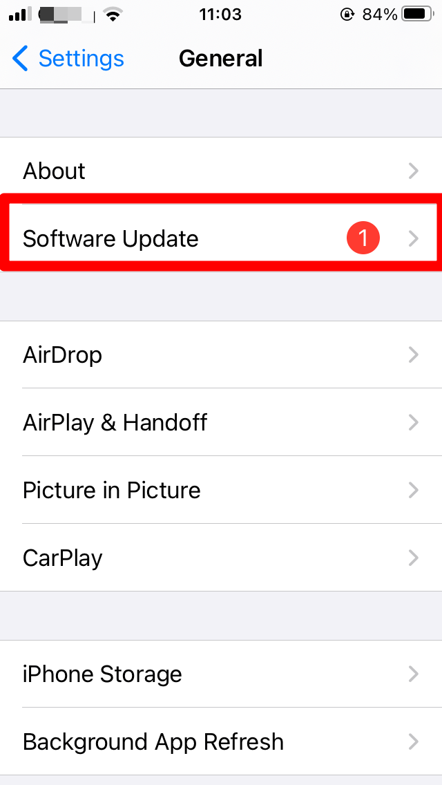 Update software