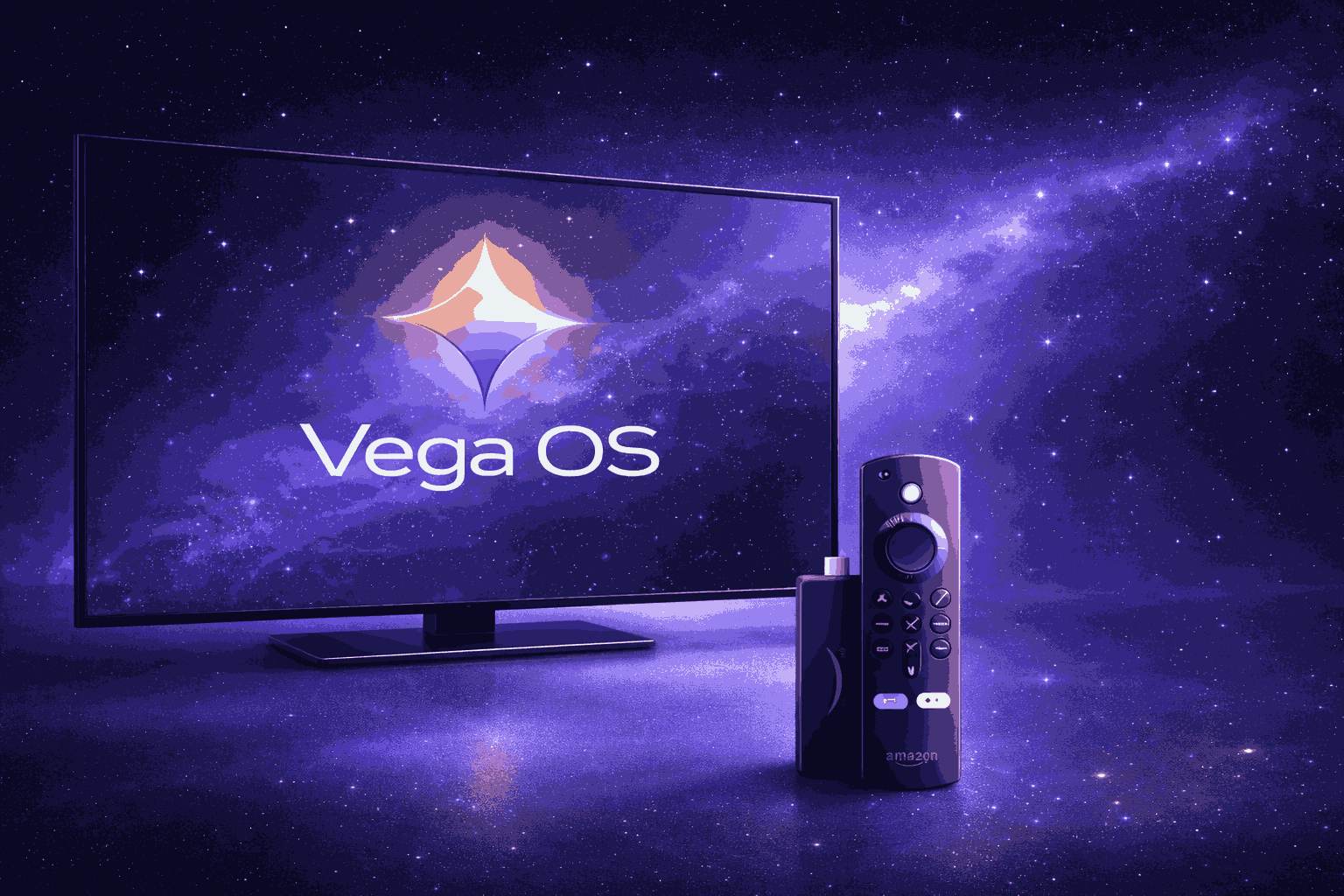 5 Things Amazon's Vega OS Actually Changes After Fire OS Vega OS in cosmic display.