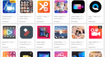 Video Editor Apps in Google PlayStore