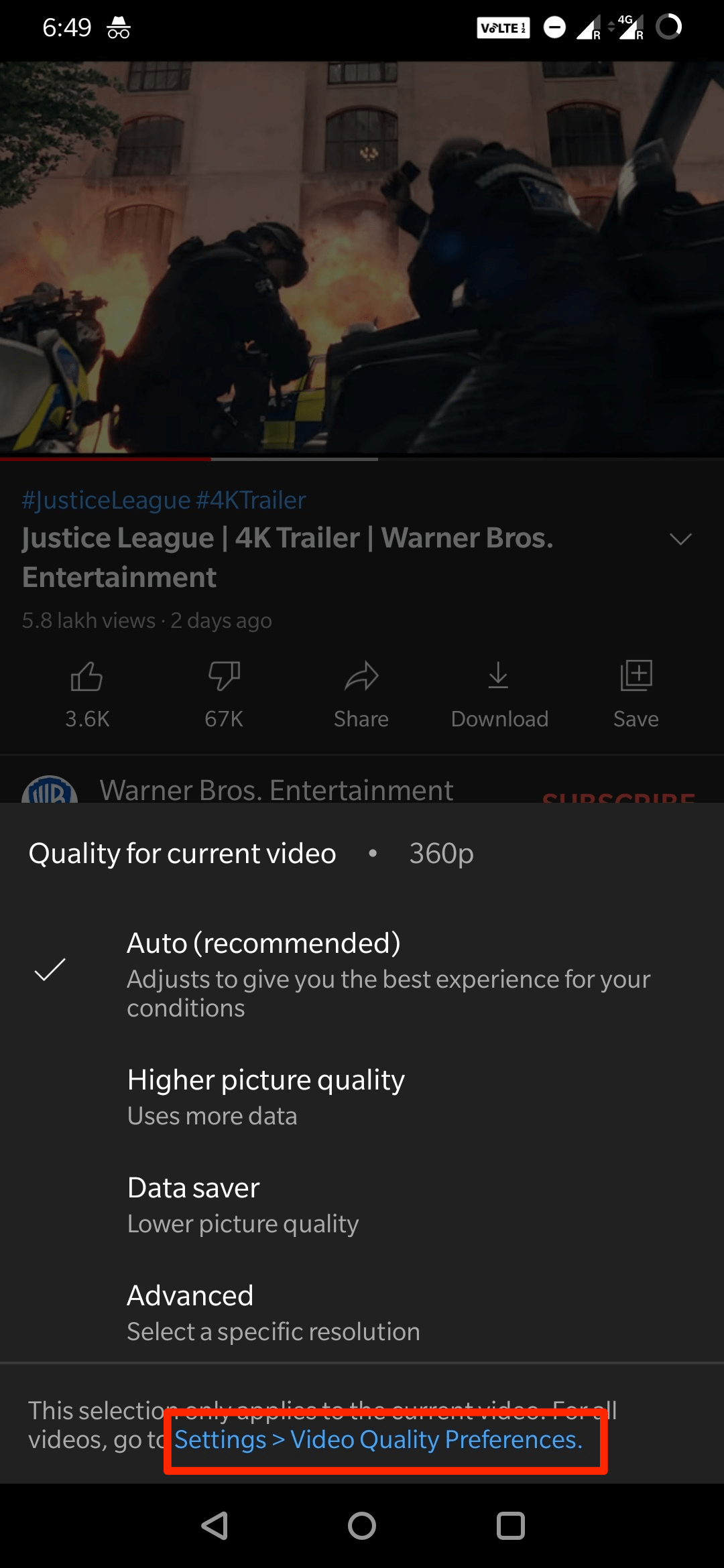 How to Use Old YouTube App Video Quality Settings  - 81