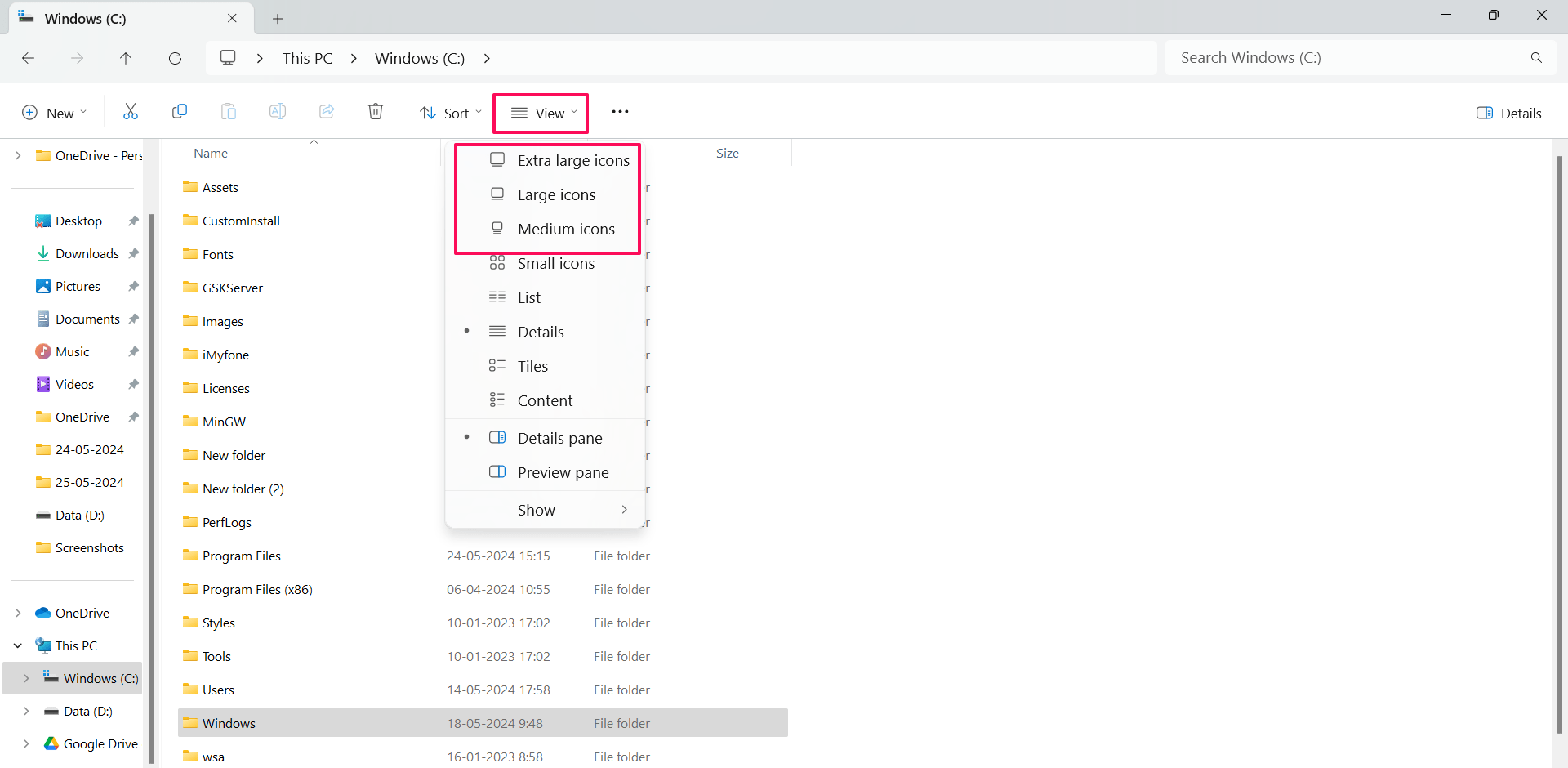Change folder icon in File Explorer