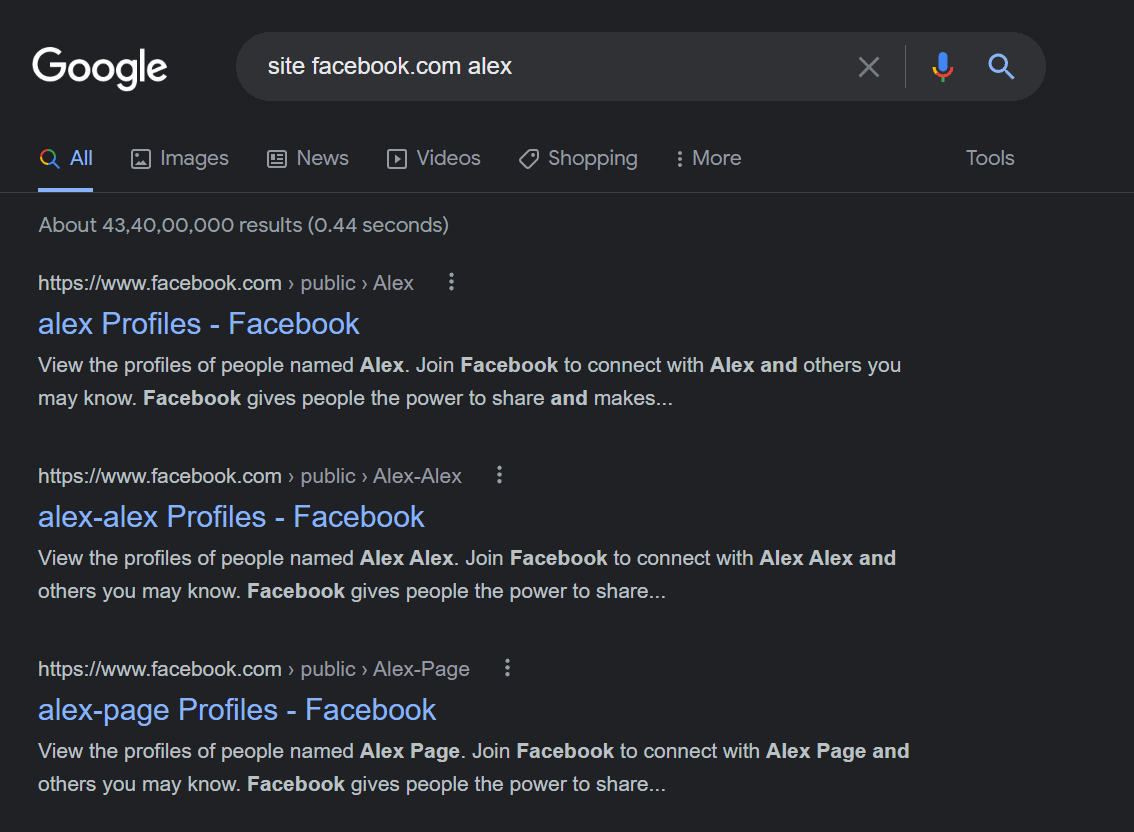 Wayback Machine to Find Facebook Account