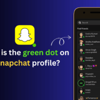 What is the green dot on a Snapchat profile