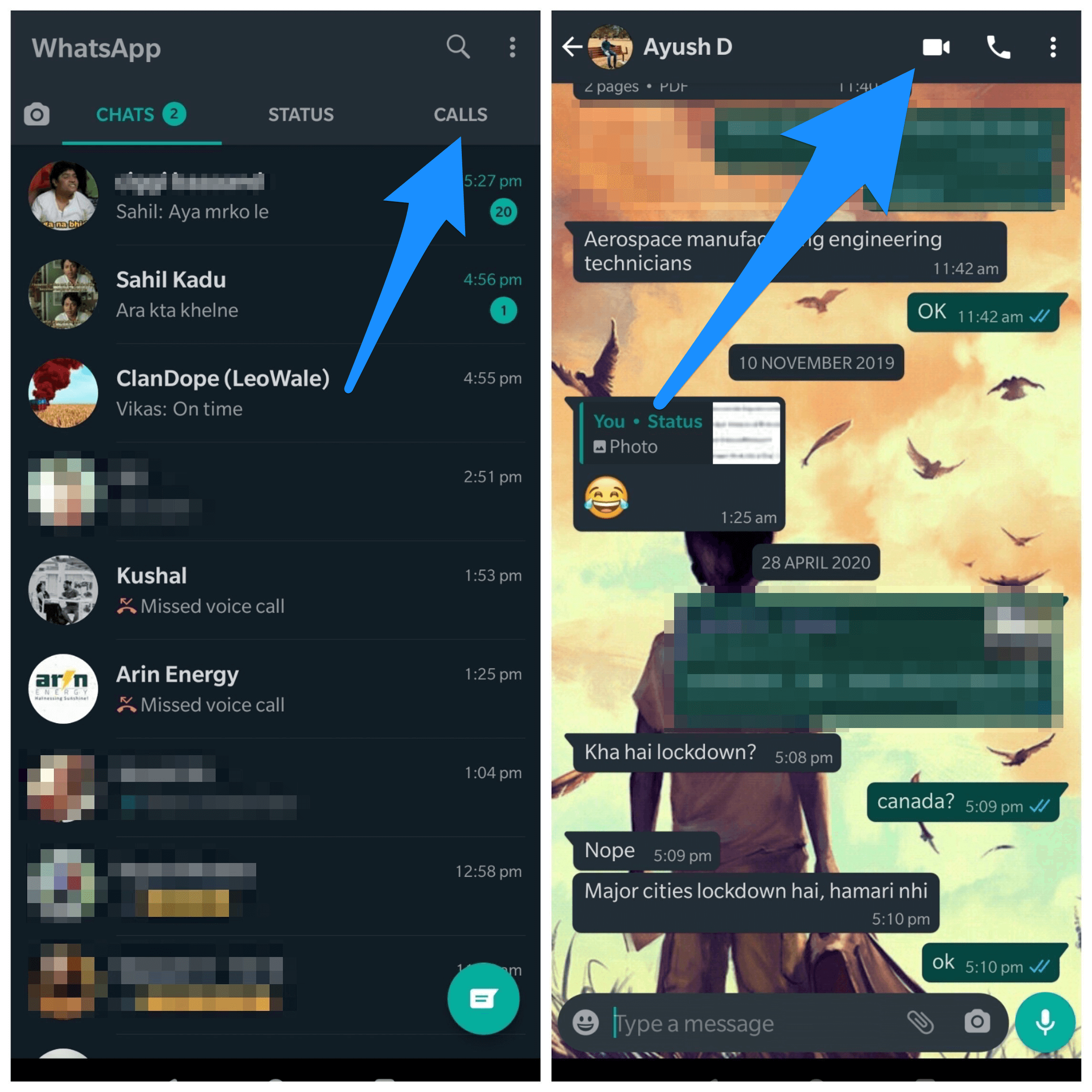 WhatsApp Interface