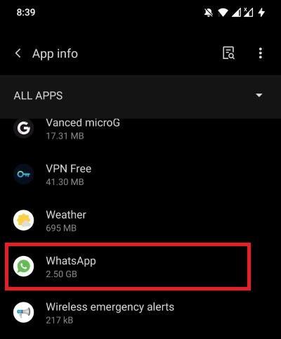 WhatsApp Option