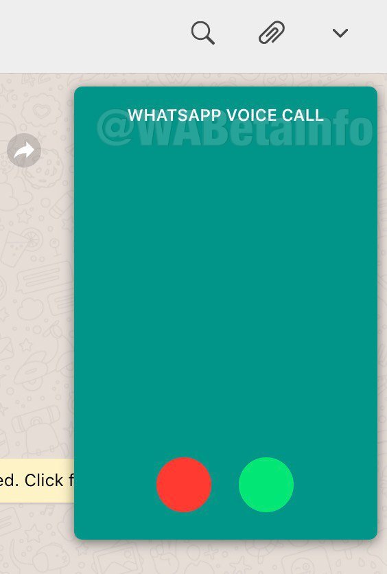 WhatsApp Web VoIP Call