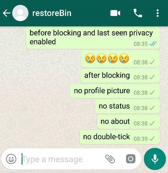 I'm WhatsApp Blocked User