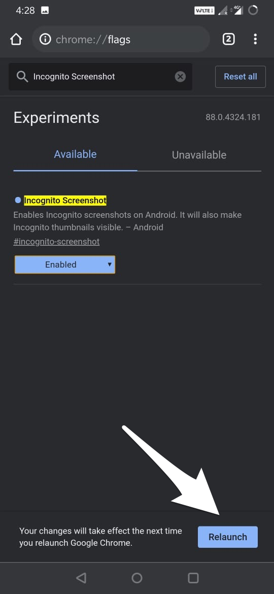 How to Take Screenshots in Incognito Mode in Chrome Android  - 81