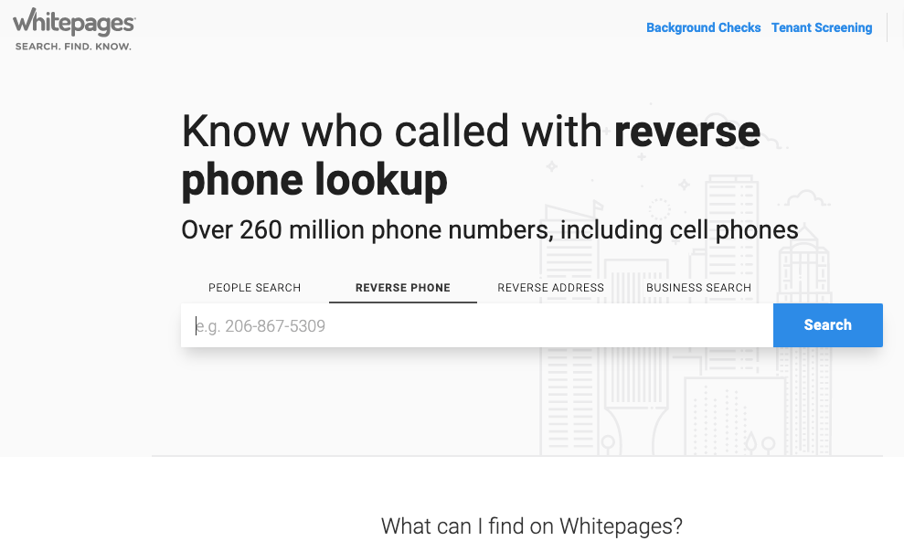 att reverse number look up