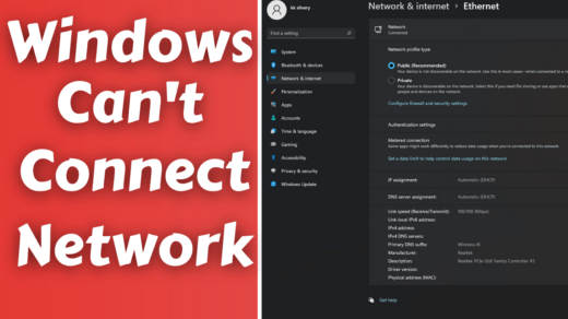 Windows 11 can't connect to this network