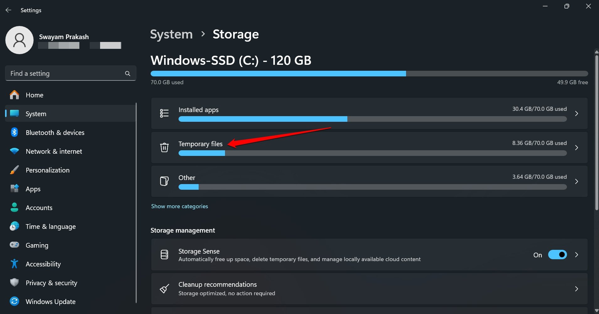 Windows 11 temporary files