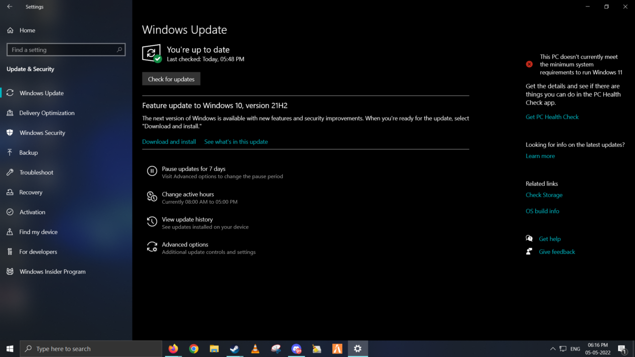 Windows 21H2 Update