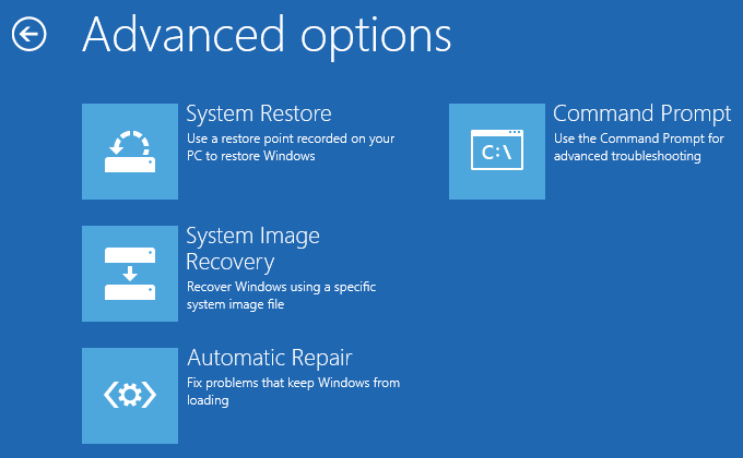 Windows Advanced Settings