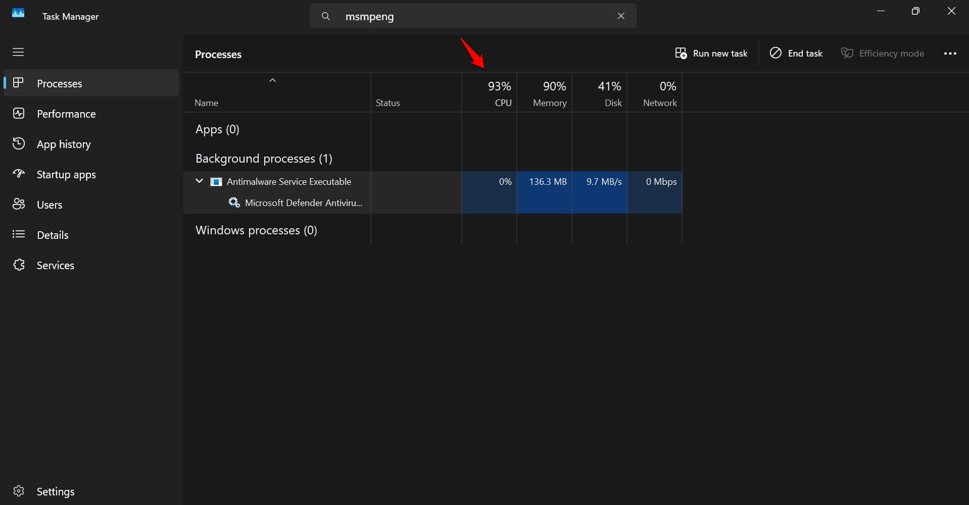 Windows defender consumes heavy resources during scan