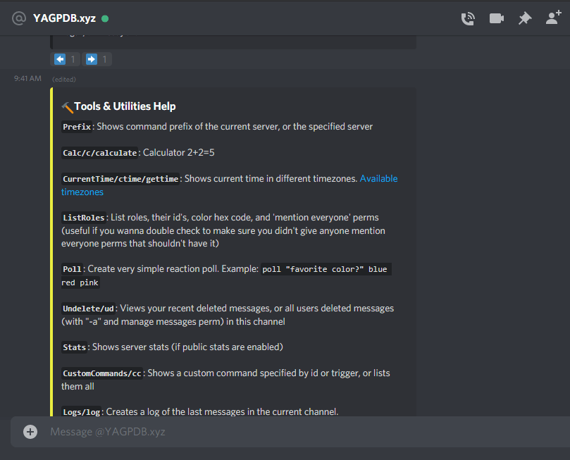 carl bot discord commands