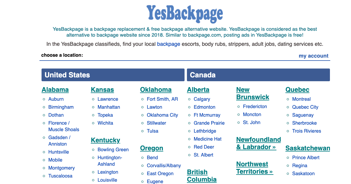 YesBackpage is a new best Backpage alternative website where everyone can p...