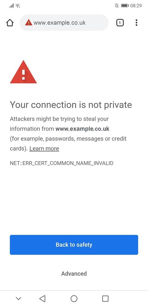 How to Fix  Your Connection is Not Private  Chrome Android  - 85