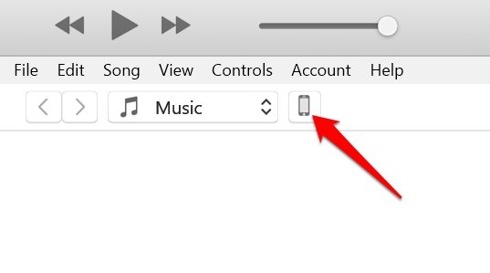 access iPhone settings via iTunes