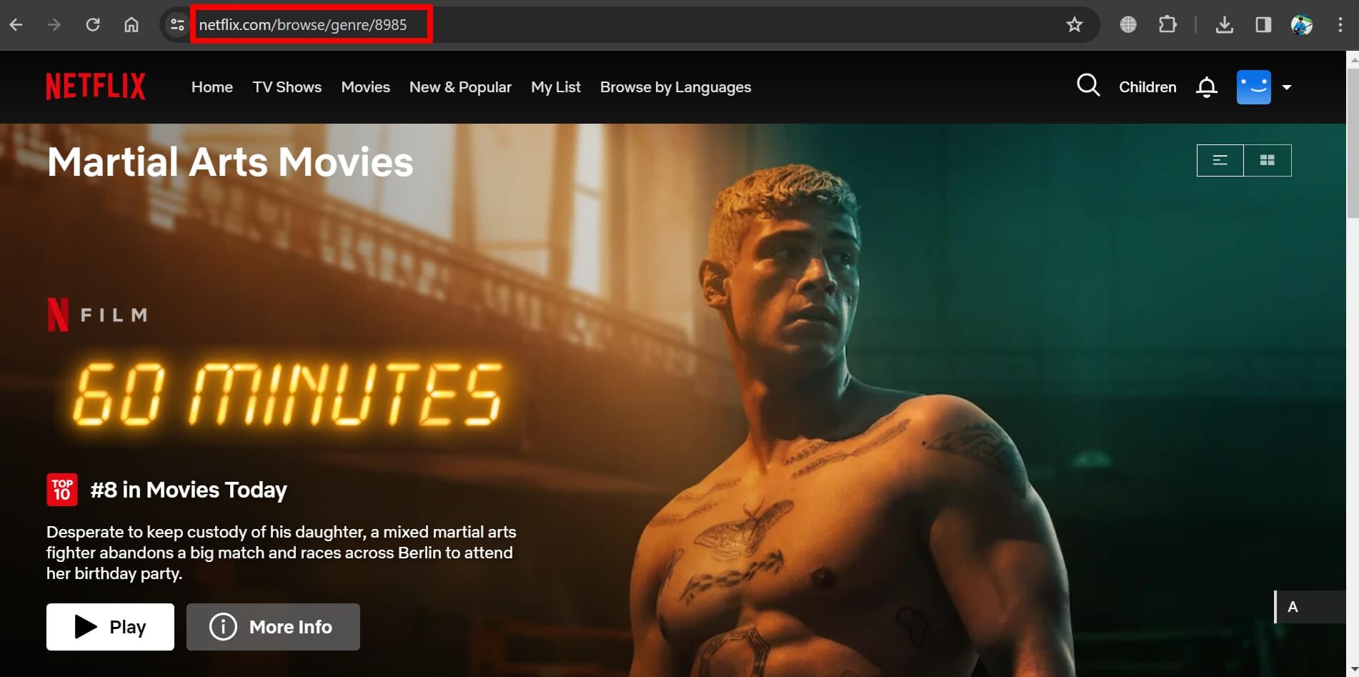 action movies on Netflix