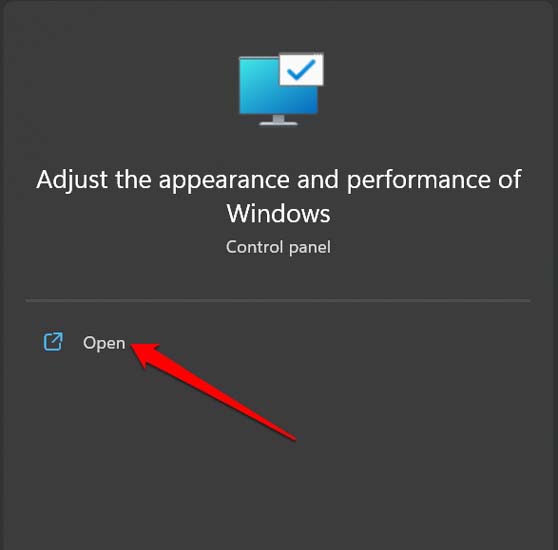 adjust computer performance