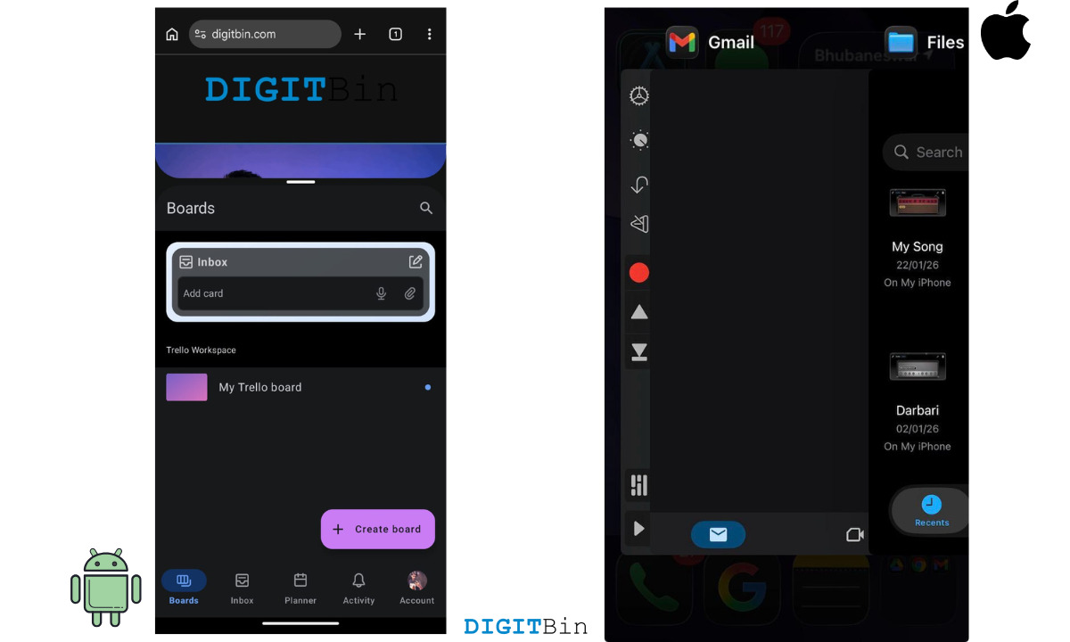 android running two apps through split screen