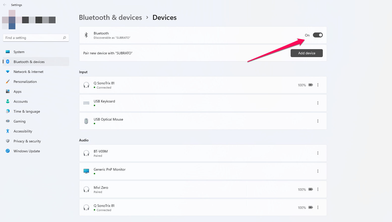 Check The Bluetooth Connection