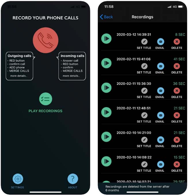 callrec lite app for iOS