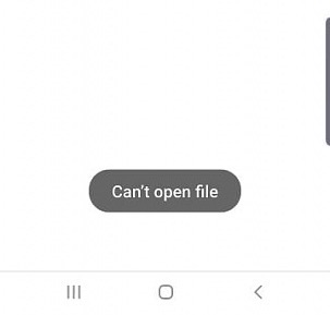 can’t  Open File
