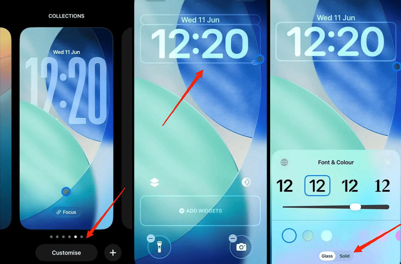 change the style from Glass to Solid.