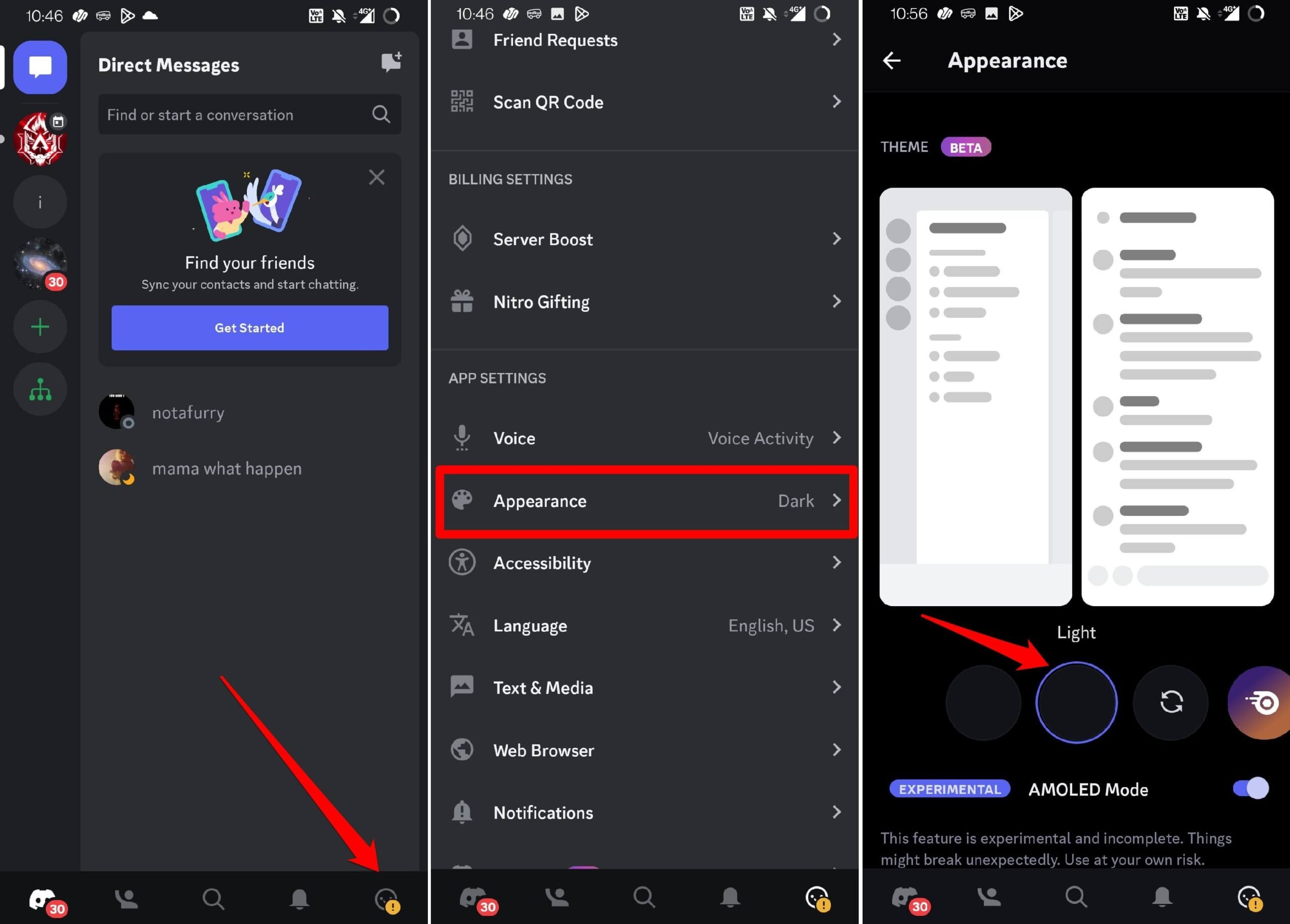 change to light theme on Discord scaled 