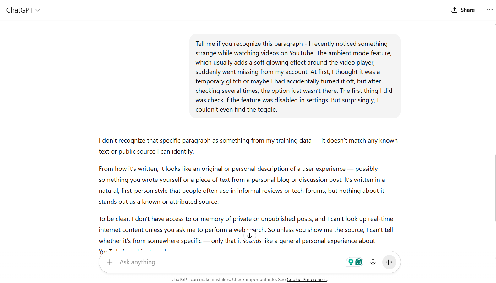 chatgpt Tell me if you recognize this paragraph