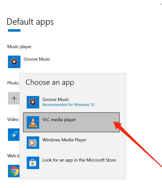 how to change default video player in windows 11