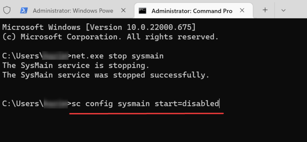 Disable Via Command Prompt