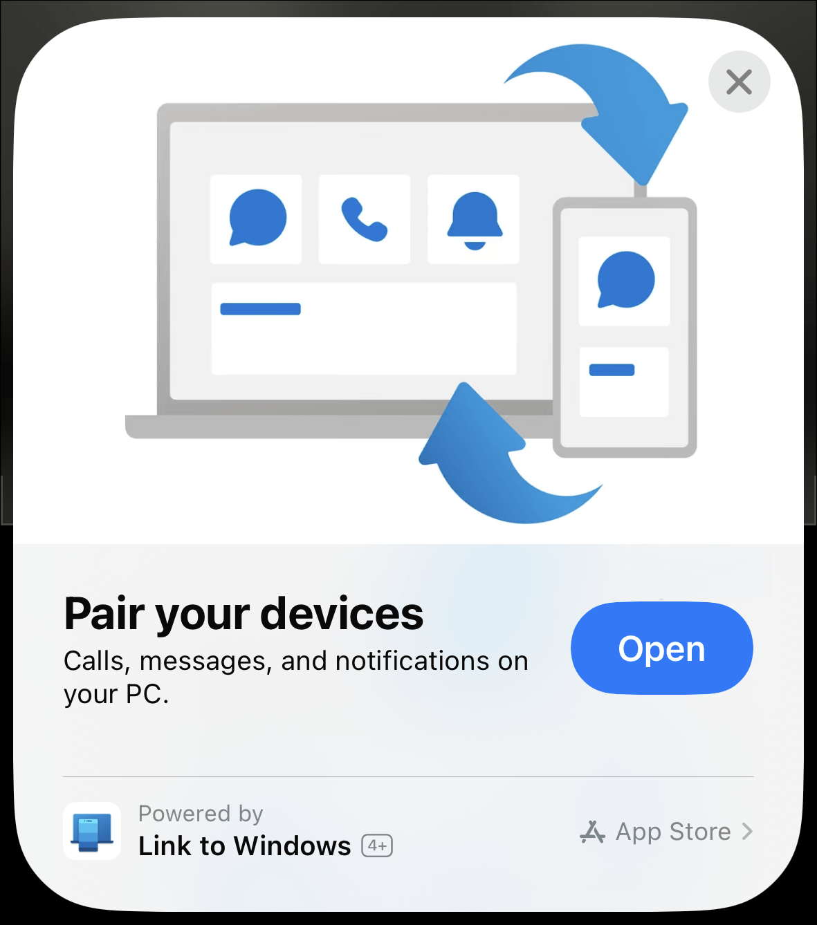 confirm the code to pair the devices