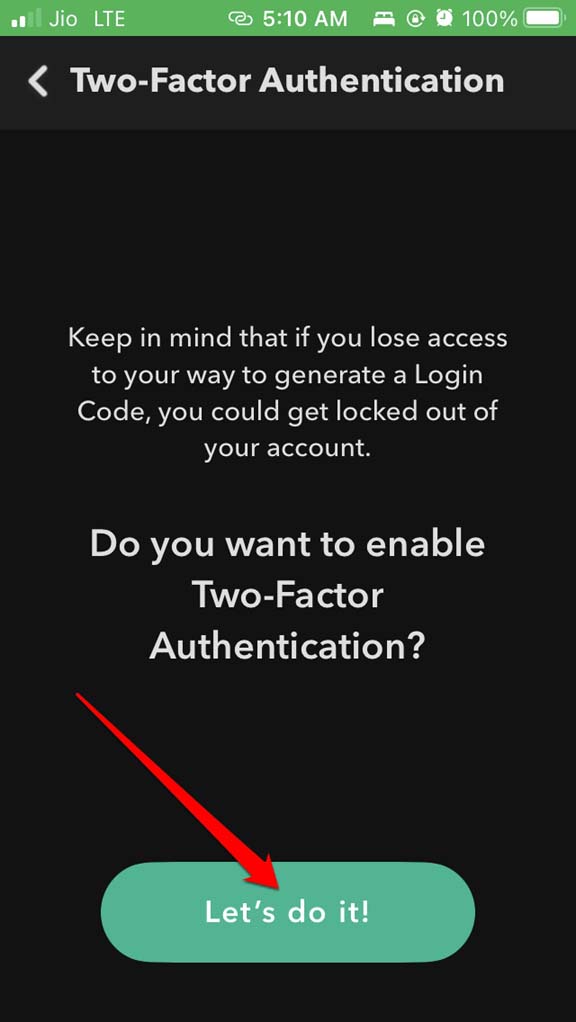confirm two factor authentication enabled