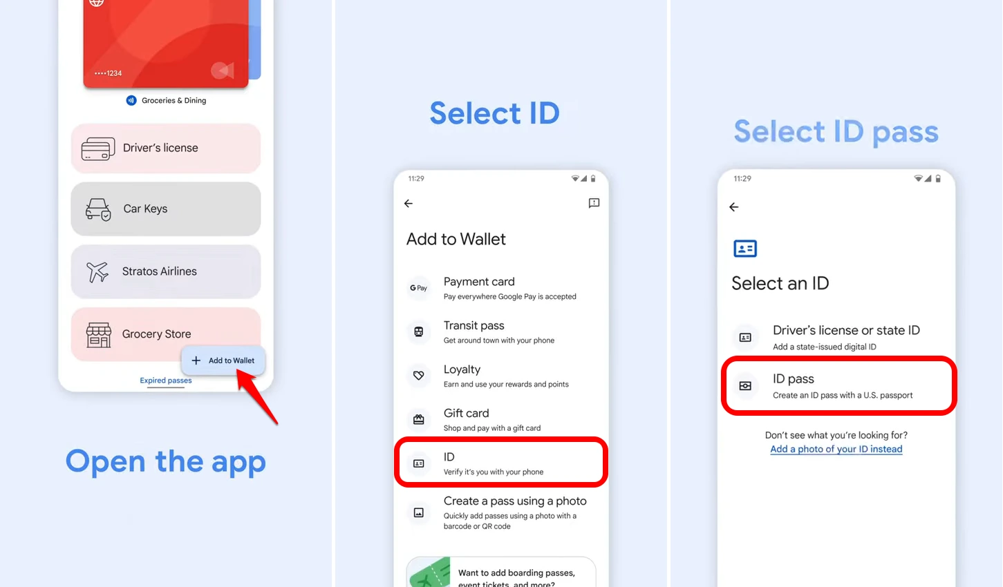 create ID pass with US passport