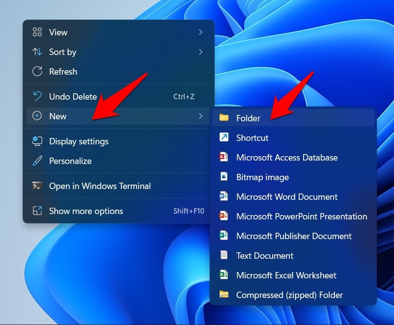 create a new folder in windows 11