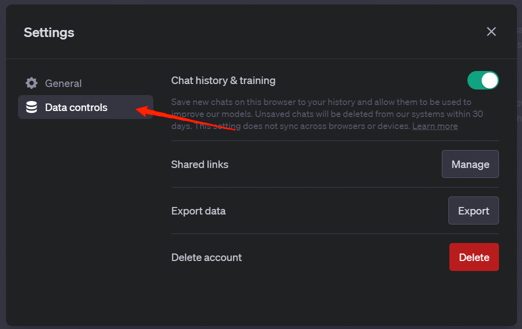 Click on Data Controls