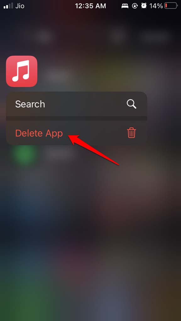 delete Apple Music app