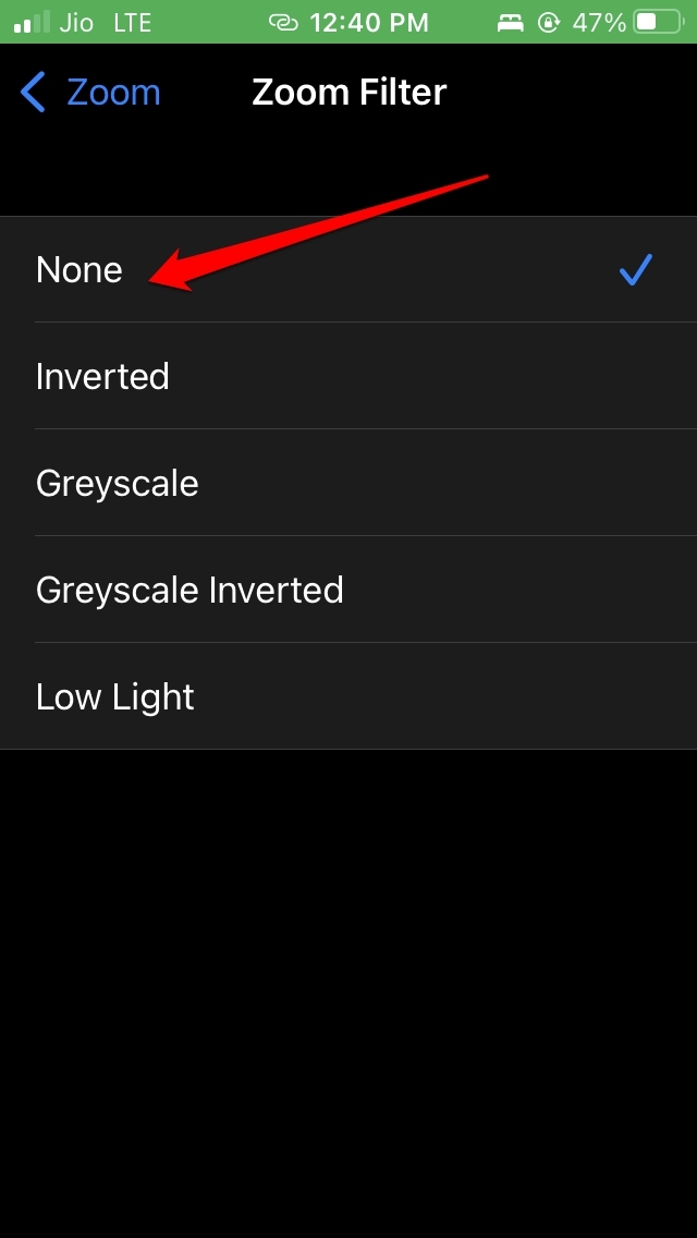 disable low light mode