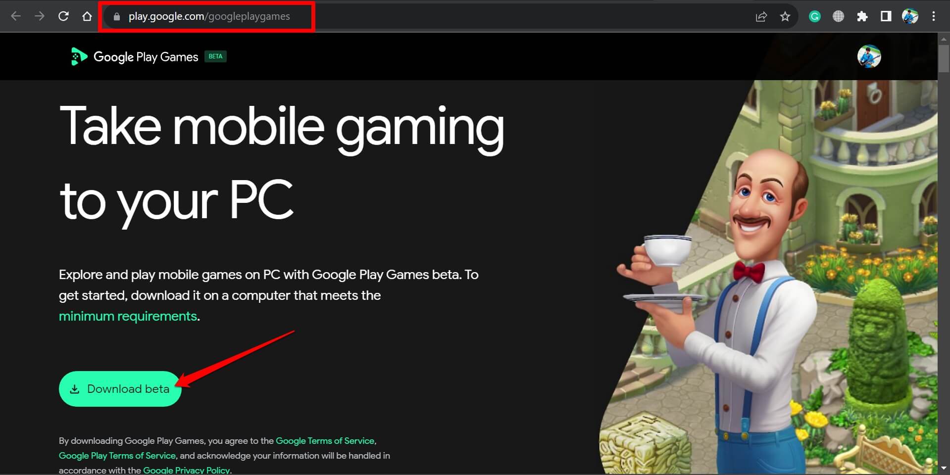 Google Play Games Beta Download on PC