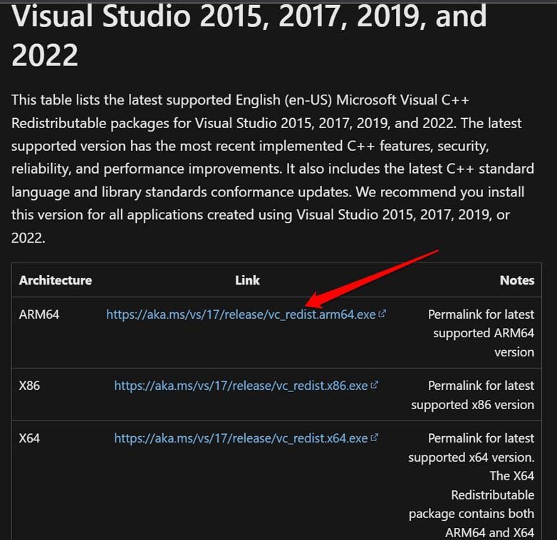 download Microsoft Visual C Redistributable Package