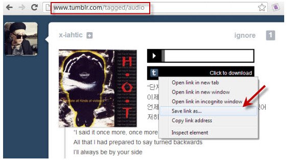 How to Easily Download Audio and Music from Tumblr  - 96